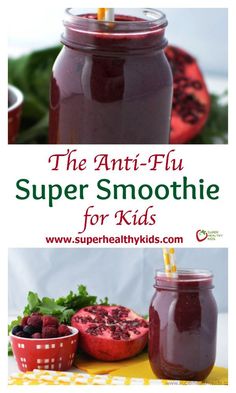 Smoothie For Kids, Raspberry Powder, Honey Turmeric, Immune Boosting Smoothie, Kids Drink, Super Smoothies, Super Healthy Kids, Immune Boosting Foods, Daily Vitamin