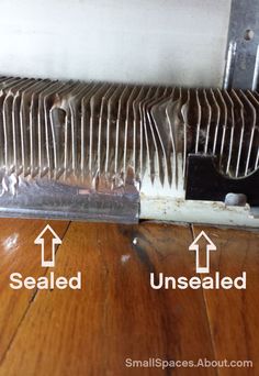 an aluminum radiator is shown with the words sealed and unsealed