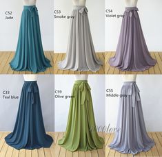 Skirt Bridesmaid Dresses, Photo Shoot Wedding, Wedding Skirt, Color Number, Leafy Greens, Wedding Bridesmaid, Beautiful Skirts, Chiffon Skirt, Ranch Wedding