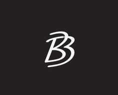 the letter b is made up of white letters on a black background, and it appears to be written in cursive writing