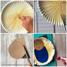 paper plate crafts for kids with pictures and instructions on how to make the paper plate fan