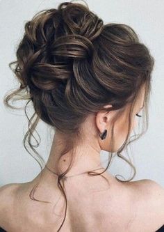 Bridal Updos For Long Hair Elegant, Nice Updo Hairstyles, Up Do Hairstyles For Prom, Up Hairstyles For Prom, Hairstyle Updo, Messy Hair Updo, Bride Updo, Elegant Bun, Elegant Updos