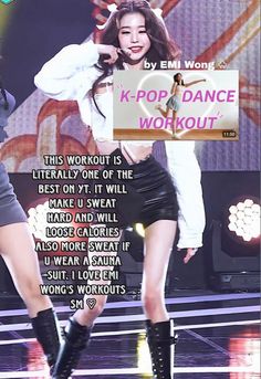 Winx Club Workout, K Pop Idol Workout Routine, Wonyoung Workout Routine, Korean Idol Workout Routine, Kpop Dances To Burn Calories, Workouts Wonyoungism, Losing Weight With Kpop Dances, Workout Recommendations, Emi Wong