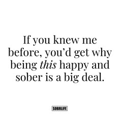 Ever felt like happiness wasn’t possible until you found sobriety? Drop a 💪 if you’re living proof that it is! #sobrlife #sobrietyjourney #sobermindset #sobernation #sobrietywins #wellnesslifestyle #recoverylife #selflovejourney #wedorecover #soberlife #odaat 30 Days Soberity Quotes, Practicing Self Love, Time For Change, Thinking Quotes