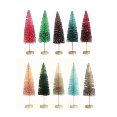 CREATIVE CO-OP Creative Co Op Bottle Brush Tree 11H - Little Miss Muffin Children & Home Bottle Brush Tree, Brush Trees, Brush Tree, Mini Collection, Creative Co Op, Bottle Brush Trees, Holiday Ready, Bottle Brush, Ponds