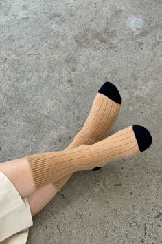 A vintage-esque Cashmere blended socks with a wide ribbing detail and tonal contrasting heel and toe. This elegant and classic sock will be your go to gal during the colder season. 24% cashmere 27% superfine wool 27% nylon 20% polyester 2% spandex One size fits most Hand wash cold Cashmere Socks, Scarf Men, Cold Season, Mens Skin Care, Camel Color, Reusable Bags, Men's Grooming, Individual Style, Sock Shoes