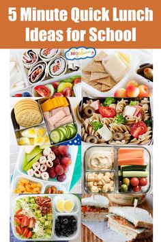 5-minute quick lunch ideas for school Easy Make Ahead School Lunches, 2nd Grade Lunch Ideas, East School Lunch Ideas, Quick School Lunch Ideas, Inexpensive School Lunch Ideas, Room Temperature Lunch Ideas, Good Lunch Ideas For School, Easy Cold Lunches, School Lunch Ideas For Teenagers