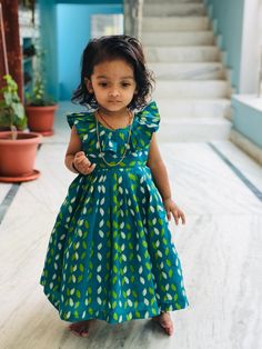 Baby Cotton Frocks Designs, Baby Frocks Designs Cotton, Long Frocks For Kids, Baby Dress Embroidery, Frocks For Kids, Kids Party Wear Dresses