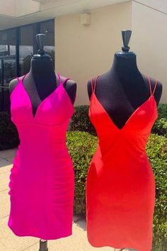 Tight Royal Blue Short Party Dress with Spaghetti Straps Tight Homecoming Dress, Homecoming Dress Short, Hot Pink Mini Dress, Royal Blue Shorts, Prom Dress Plus Size, Professional Dress, Two Piece Homecoming Dress, Short Party Dress, Satin Short