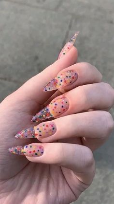 Summer Nails 2023, Hippie Nails, Korean Nails, Dots Nails, Jelly Nails, Nail Swag, Nails 2023, Kawaii Nails, Pastel Nails