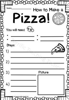 a pizza certificate with the words how to make a pizza