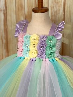 FREE SHIPPING on all orders within the US, no coupon code needed! Pastel Rainbow Easter Tutu Outfit by Little Ladybug Tutus. Please check our website's home page for current turnaround time. Since all items are handmade at the time of purchase, there is a production time that varies. I hope my customers all understand that I am a one woman shop and create my items to surpass expectations. Every item ordered is handmade at the time of purchase. I also hope you understand that the wait is worth it Cocomelon Rainbow, Easter Tutu Outfit, Easter Tutu Dress, Ladybug Tutu, Easter Tutu, Dresses Halloween, Birthday Party Dresses, Cocomelon Birthday, Dresses Pageant