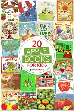 the cover of 20 apple books for kids