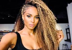 Half Cornrows Half Curls Hairstyles Are A Celeb-Favorite For A Reason Side Curly Hair, Braids On The Side, Curly Hairstyles With Braids, Braids For Summer, Side Curly Hairstyles, Ghana Braid Styles, Hairstyles With Braids