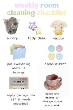 Room Cleaning Checklist, Clean Room Motivation, 100 Affirmations, Clean Room Checklist, Glow Up Guide, Room Cleaning Tips, Aliexpress Finds, Room Checklist, Room Cleaning