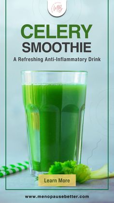 This celery smoothie is a great way to start your day or as a snack in between meals. It’s packed with antioxidants, anti-inflammatories, and vitamins that will help boost your immune system and prevent diseases. The ginger gives it a slight kick of spice, while the apple provides both sweetness and tartness. If you’re looking for a healthy drink that tastes great, too, then give this recipe a try! Celery Cleanse, Celery Smoothie Recipes, Benefits Of Celery Juice, Celery Juice Recipe, High Calorie Smoothies, Celery Smoothie, Liver Cleanse Juice, Celery Juice Benefits