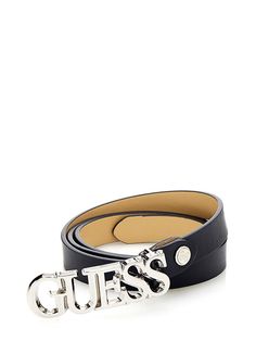 LOGO BELT on Guess.eu Wet Nails, Birthday Planning, 14th Birthday, Metal Logo, Metallic Logo, Belts