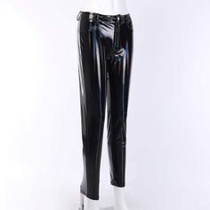 Material: PU 
Weight: 0.24 KG 
Size: S-L 
Sku: P047 Trendy Black Ankle-length Leggings, Edgy Stretch Straight Pants, Fall Night Out Ankle-length Leggings, Stretch Ankle-length Leggings For Night Out, Pu Leggings, Black Leggings, Leggings, Black