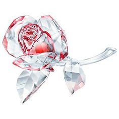 (eBay) Swarovski Crystal Blossoming Rose, Red Figurine Decoration 5428561 Red Centerpieces, Swarovski Crystal Figurines, Nature Rose, Floral Ornament, The Secret Garden, Crystal Figurines, Blooming Rose, Crystal Rose, Crystal Decor