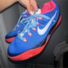 Worn But Clean. Blue Cushioned Basketball Shoes, Vibrant Orange Nike Basketball Shoes, Kobe Basketball, Green Fade-resistant Basketball Shoes For Running, Sporty Red Fade-resistant Basketball Shoes, Fade-resistant Blue Basketball Shoes, Basketball Shoes, Nike Shoes, Kids Shoes