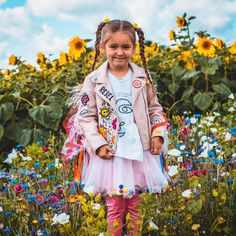 🌻WILDFLOWER🌻 Be a wildflower in a sunflowers field😉 #sheisawildflower @writtle_sunflowers #leatherjacket #boho #bohostyle… | Instagram Sunflowers Field, Sunflower Fields, Custom Jacket, Boho Summer, Custom Leather