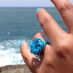 SURFS UP mini Knot Ring Turquoise Anodized aluminum 20 x 20mm Handcrafted in Chicago * Note: slight variances may be seen in each piece due to hand craftsmanship. Blue Turquoise Ring Perfect As Gift, Wire Wrap Ring, Curve Ring, Friendship Ring, Friendship Rings, Ring Turquoise, Wrap Ring, Knot Ring, Wire Wrapped Rings