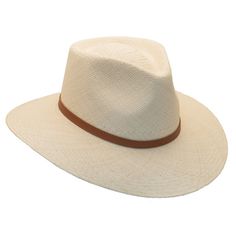 Bigalli | Grade 3 Australian Outback Panama Hat | Hats Unlimited White Panama Hat With Short Brim For Travel, White Flat Brim Panama Hat For Travel, Summer Travel Sun Hat Made Of Toquilla Straw, Country Style Hats With Adjustable Fit And Curved Brim, Classic Curved Brim Hat For Vacation, White Curved Brim Fedora For Travel, Adjustable Curved Brim Hat For Outdoor, White Wide Brim Panama Hat For Travel, Wide Brim Adjustable Fit Sun Hat For Outdoor Activities