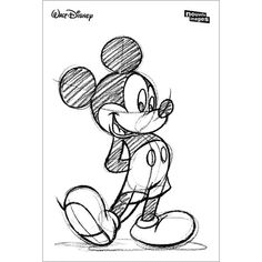 a drawing of mickey mouse from the disney movie