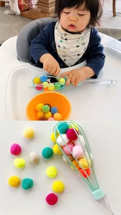 Baby Zintuiglijk, Kitchen Whisk, Baby Sensory Play, Kitchen Skills, Sensory Activity, Motor Skills Activities, Montessori Baby