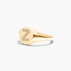 Get personal with an initial signet ring. Whether you want to rock your own initial or that of a loved one, or better yet give a customized gift, these rings fit the bill. You'll want it in every letter of the alphabet! Z Initial, The Bill, Ring Fit, The Alphabet, Rose Gold Diamonds, Signet Ring, Diamond Rings, Fashion Rings, Gold Diamond