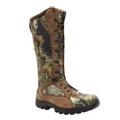 Rocky Lace-Up Waterproof Snake Proof Hunting Boot FQ0001570 Snake Proof Boots, Camouflage Boots, Drew Shoes, Snake Boots, Rocky Boots, Hunting Boots, Brooks Shoes, Outdoor Boots, Mossy Oak