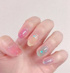 Asian Nails, Her Nails, Really Cute Nails, Cute Gel Nails, Soft Nails, Kawaii Nails, Funky Nails