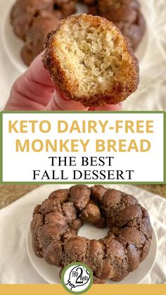 This Keto Dairy-Free Monkey Bread is a Must-Try Recipe Breakfast Monkey Bread, Cinnamon Dough, Monkey Bread Recipe, Lazy Saturday, Fall Recipe, Monkey Bread, Dairy Free Options