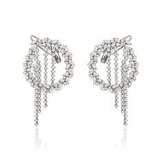 YEPREM drop earrings adorned with combination of round and marquise diamonds boasting exceptional clarity of VVS and VS, as well as a striking F-G color.Round Diamond: 6.89 ctMarquise Diamond: 6.30 ctStone Quantity: 270Total Weight: 35.17 g Climber Earrings, Long Pendant Necklace, Marquise Diamond, Cuff Earrings, High Jewelry, Wedding Ring Bands, Long Necklace, Round Diamond, Jewelry Stores