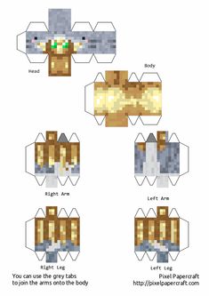 the instructions for how to make an origami cat from minecraft paper toy