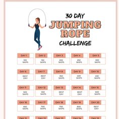 the 30 day jumping rope challenge is here to help you get ready for your next jump