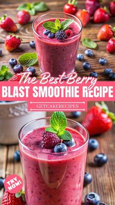 The Ultimate Weight Loss Smoothie Recipes Wild Berry Smoothie Recipe, Frozen Berry Smoothie Recipe, Strawberry Blackberry Smoothie, Triple Berry Smoothie Recipe, Berry Blast Smoothie, Berry Smoothie Recipe Healthy, Mixed Berry Smoothie Recipes, Berries Smoothie Recipe, Fruit Smoothie Recipes Easy