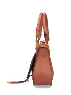 100% Pelle Chic Cognac Saddle Bag With Gold-tone Hardware, Top Handle Saddle Bag With Gold-tone Hardware For Shopping, Gold-tone Hardware Saddle Bag With Top Handle, Elegant Saddle Bag With Handle Drop For Daily Use, Fendi Wallet On Chain, Chloe Purses, Feminine Chic, Zegna Shoes, Golden Goose Shoes