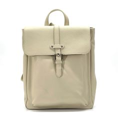 For adventurous women who never stop and love to constantly move, the "Camilla" backpack is the ideal companion. Perfect for going to work and for weekends away, it has all the space needed to hold a laptop and a change of clothes. 







 Genuine natural dollar leather (hammered)





Top closure with buckle

 Main zippered pocket

 Front pocket with button



 Adjustable braces 






 Internal pocket for objects 






 Interior lined in fabric





Soft, roomy and versatile



 L27xD11xH32 cm Luxury Leather Satchel Backpack For Daily Use, Chic Soft Leather Travel Backpack, Elegant Backpack With Leather Handles For On-the-go, Chic Leather Backpack For Travel, Luxury Daily Backpack With Adjustable Strap, Chic Leather Backpack For On-the-go, Luxury Soft Leather Everyday Backpack, Chic Travel Backpack With Leather Handles, Daily Leather Backpack With Adjustable Strap