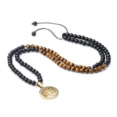 PRICES MAY VARY. 6mm Tiger Eye & Rainbow Obsidian (108 Beads); Stainless steel tree of life charm 0.95"(24mm) Diameter Adjust nylon cord, 25-30"(64-78cm) in circumference This 108 beaded necklace is the best choice for great meditation, yoga mala; These Buddhist prayer beads are best for: Love and Purity of Heart Combination of tree of life charm and gemstone was selected to help you balance the energies that exist between Body and Mind while creating Harmony within Come with beautiful GIFT BOX; Black Obsidian Necklace, Black Obsidian Stone, Obsidian Necklace, Mala Bead Necklace, Indian Agate, 108 Mala Beads, Stone Beaded Necklace, Tree Of Life Necklace, Tigers Eye Gemstone