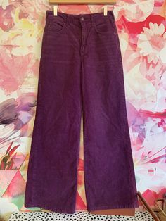 Pilcro purple wide leg corduroy pants. Size 27. Purple Straight Leg Bottoms For Fall, Fall Purple Straight Leg Bottoms, Purple Straight Leg Pants For Fall, Purple Cotton Wide Leg Pants For Spring, Fall Purple Straight-leg Bottoms, Wide Leg Purple Bottoms For Fall, Purple Wide Leg Bottoms For Fall, Purple Cotton Wide Leg Pants, Purple Wide-leg Pants For Fall