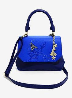 https://www.boxlunch.com/product/loungefly-disney-fantasia-sorcerer-mickey-handbag---boxlunch-exclusive/11592785.html?cgid=pop-culture-shop-by-license-loungefly Disney Handbags Macy's, Loungefly Disney Handbag, Disney Box, Disney Purses, Loungefly Purse, Disney Fantasia, Disney Trip Outfits, Sorcerer Mickey, Disney Products