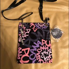 2 Zippers On Front. Shoulder Strap. Approximately 6.5” X 7.75” Trendy Purple Shoulder Bag With Cell Phone Pocket, Neck Wallet, Red Crossbody Bag, Neon Bag, Red Crossbody, Sack Bag, Canvas Crossbody Bag, Small Crossbody Bag, Shoulder Purse