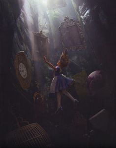 Art Of Disney, Disney Animation, Alice In Wonderland, Clock, Disney, Art