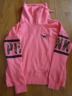 VICTORIAS SECRET PINK RARE LEOPARD APPLIQUE COWL NECK PULLOVER "PINK" SWEATSHIRT NWT S PIT TO PIT 23"  NOTE::::::::::::::POSSIBLE OVERSIZE CHECK YOUR MEASUREMENT "RARE"  THESE HAVE BEEN SOLD OUT SINCE 2016 FREE SHIPPING Pink Fleece Top For Winter, Victoria's Secret Hooded Hoodie For Fall, Victoria's Secret Sporty Long Sleeve Hoodie, Pink Fleece Winter Top, Victoria's Secret Sporty Hoodie For Fall, Winter Pink Fleece Top, Pink Sporty Hoodie Sweater, Pink Sporty Sweater For Fall, Sporty Pink Hoodie Sweater