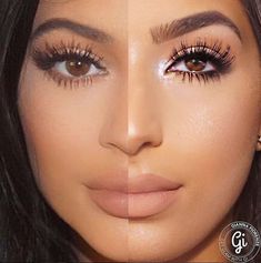 kylie jenner makeup birthday tutorial agawa bay her Kylie Jenner Watch, Kendall Jenner Makeup Tutorial, Kylie Jenner Eyes, Kylie Jenner Makeup Tutorial, Kendall Jenner Makeup, Look Kylie Jenner, Tutorial Eyeliner, Jenner Makeup, Makeup Tutorial Foundation