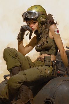 Street Style Character Design, Army Woman Drawing, How To Draw A Tank Top, Female Mechanic Character Design, Scavenger Character Design, Tank Top Reference, Scavenger Character, Dieselpunk Character Art, Cyberpunk Poses