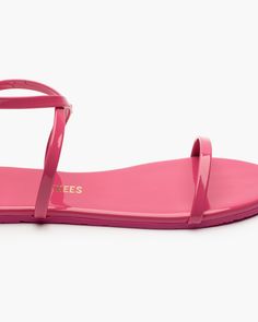 Patent Gloss sandals feature a sleek and glossy finish that elevates their minimalist design with a playful burst of color. Modern Open Toe Jelly Sandals, Modern Glossy Finish Sandals For Spring, Burst Of Color, Vegan Kids, In Hot, Women's Sandals, Flip Flop Sandals, Black Sandals, Minimalist Design