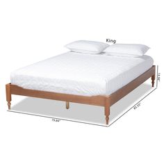 Baxton Studio Laure French Bohemian Ash Walnut Finished Wood Full Size Platform Bed Frame FredCo theFredCo Bohemian Platform Bed, Contemporary Platform Bed, King Size Platform Bed, French Bohemian, Steel Bed Frame, Wood Platform Bed Frame, Full Size Platform Bed, Queen Size Platform Bed, Full Platform Bed