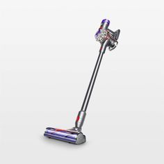 a close up of a vacuum cleaner on a white background